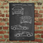 Patent Prints // Ferrari F12 (Blueprint)