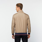 Contrast Band Windbreaker // Beige (Euro: 50)