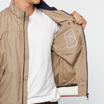 Contrast Band Windbreaker // Beige (Euro: 50)