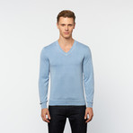 V-Neck Sweater // Sky (S)