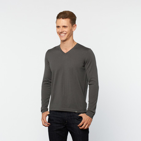 V-Neck Sweater // Grey (S)