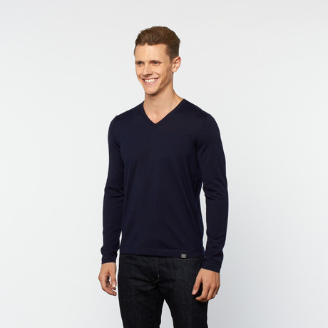 V-Neck Sweater // Navy (S)