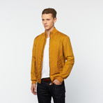 Distressed Bomber Jacket // Ochre (Euro: 46)