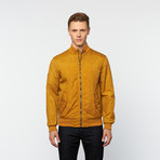 Distressed Bomber Jacket // Ochre (Euro: 46)