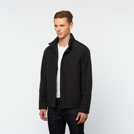 Snap Collar Performance Jacket // Black (Euro: 46)