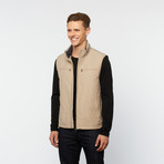 Convertible Hood Vest // Beige (Euro: 54)