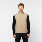 Convertible Hood Vest // Beige (Euro: 54)