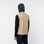 Convertible Hood Vest // Beige (Euro: 54)