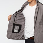 GEOX // Round Hem Performance Jacket // Grey (Euro: 46)