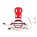 Launch TM Beyond Series Snowboard Binding // White + Red (Black + Silver)