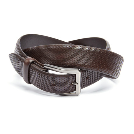 Bruno Leather Belt // Brown (30)