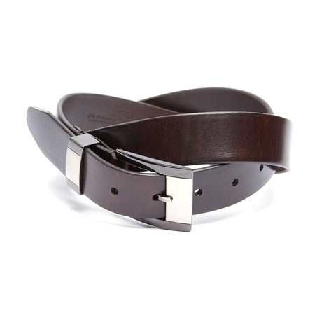 Howell Leather Belt // Brown (32" Waist)