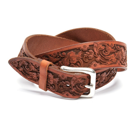 Remo Tulliani // Finley Leather Belt // Tan (Size: 38" Waist)