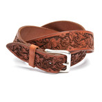 Remo Tulliani // Finley Leather Belt // Tan (Size: 38" Waist)
