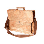 Earth Cork // Faro Briefcase // Khaki-Tan