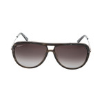 Thick Aviator Sunglasses // Dark Brown