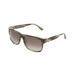 Ferragamo // Square Sunglasses // Wood Brown