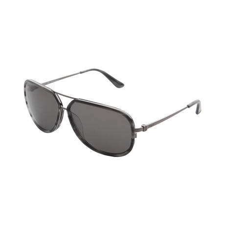 Bridged Aviator Sunglasses // Black