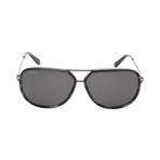 Bridged Aviator Sunglasses // Black