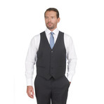 Couture Slim Fit 3-Piece Wool Suit // Black (US: 40L)