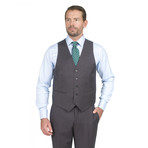 Torino Slim Fit 3-Piece Suit // Charcoal (US: 38S)
