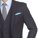 Torino Slim Fit 3-Piece Suit // Navy (US: 38L)