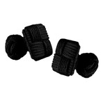 Midnight Black // Stainless Steel // Cap + Gown Knotz