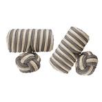 Midnight Black // Stainless Steel // Cap + Gown Knotz