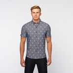 Kennington // Anchor Button Up // Navy (S)