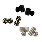 Midnight Black // Stainless Steel // Cap + Gown Knotz