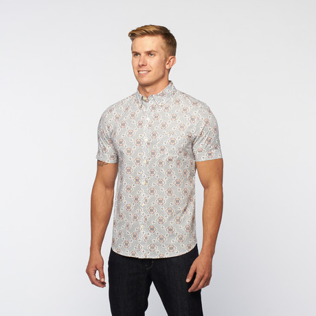 Bloom Button Up // Sky (M)