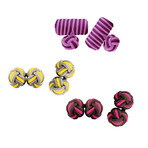 Grey + Yellow // Brown + Magenta // Vineyard Wine Knotz