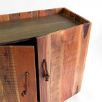 Reclaimed Crate Console with Storage
