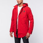 Psyberia // Internationalist Rain Jacket // Red (XL)