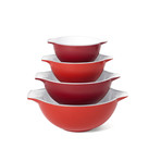 Bowls // Set of 4 (Red)