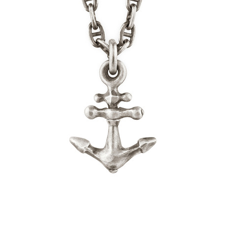 Anchor Pendant + Silver Chain // Sterling Silver