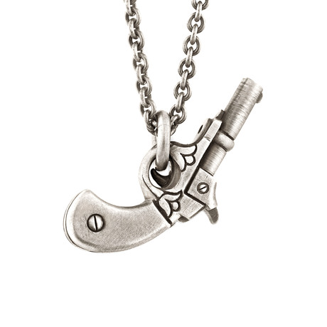 Gun pendant in sterling silver on chain   sb15n sl gu01 copy medium
