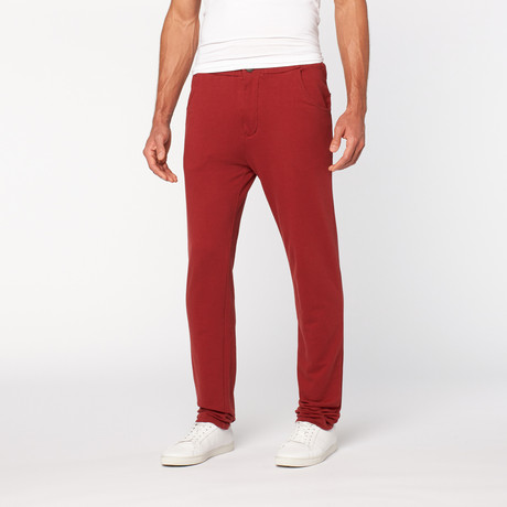 rust colored sweatpants