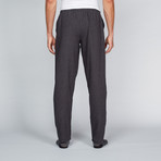 Flannel Lounge Pant // Black + Grey Stripe (M)