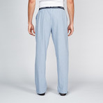 Cotton Lounge Pant // Blue Stripe (S)