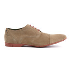 Piano Suede Cap-Toe Oxford // Taupe (Euro: 45)