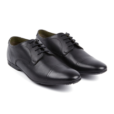 Piano Cap-Toe Oxford // Black (Euro: 42)