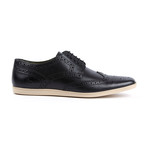 Base London // Shore Wingtip Sneaker // Black (Euro: 45)