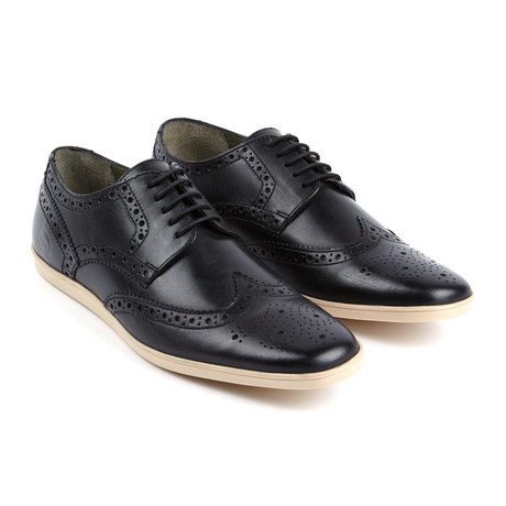 Base London // Shore Wingtip Sneaker // Black (Euro: 41)