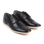 Base London // Shore Wingtip Sneaker // Black (Euro: 45)