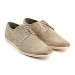 Base London // Shore Suede Wingtip Sneaker // Beige  (Euro: 45)