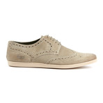 Base London // Shore Suede Wingtip Sneaker // Beige  (Euro: 45)