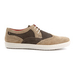 Base London // Anglo Suede Sneaker // Taupe + Brown  (Euro: 42)