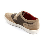 Base London // Anglo Suede Sneaker // Taupe + Brown  (Euro: 42)