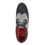 Base London // Anglo Suede Sneaker // Navy + Grey (Euro: 41)